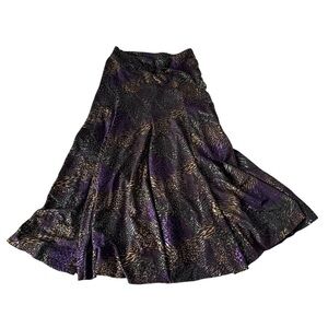 💜✨ Vintage Handmade Stretchy Flowy Maxi Skirt